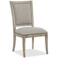 Boheme Vitton Upholstered Side Chair - Set of 2 in White, Cream, Beige by Hooker Furniture