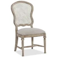 Boheme Gaston Metal Back Side Chair - Set of 2 in White, Cream, Beige by Hooker Furniture