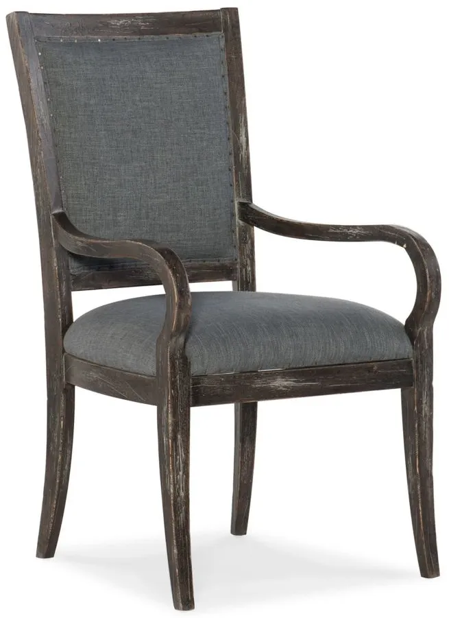 Beaumont Upholstered Arm Chair - Set of 2 in Brown, Black by Hooker Furniture