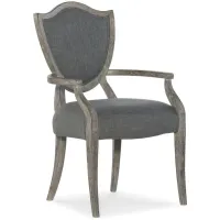Beaumont Shield Arm Chair - Set of 2 in Gray by Hooker Furniture