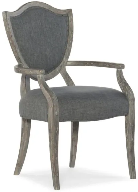 Beaumont Shield Arm Chair - Set of 2 in Gray by Hooker Furniture
