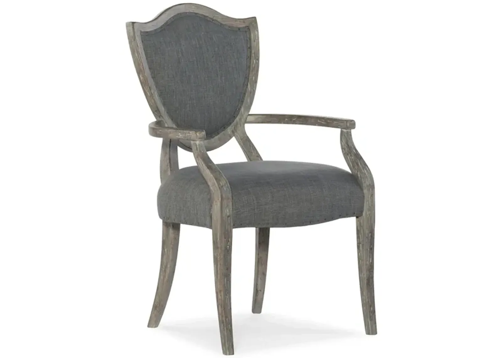 Beaumont Shield Arm Chair - Set of 2 in Gray by Hooker Furniture