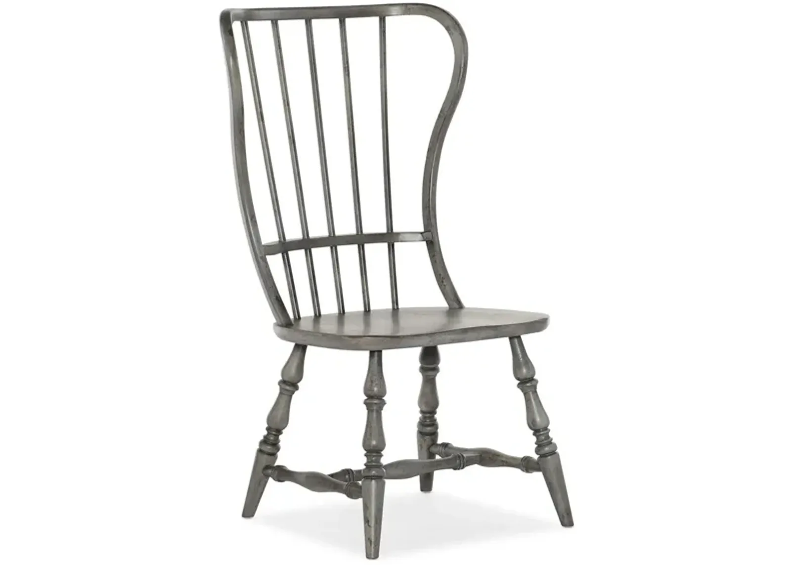 Ciao Bella Spindle Back Side Chair - Set of 2 in Gray by Hooker Furniture