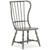 Ciao Bella Spindle Back Side Chair - Set of 2 in Gray by Hooker Furniture