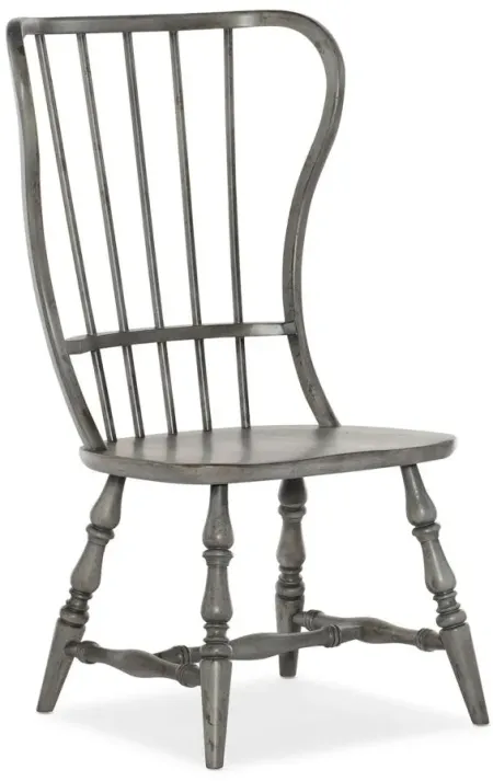 Ciao Bella Spindle Back Side Chair - Set of 2 in Gray by Hooker Furniture