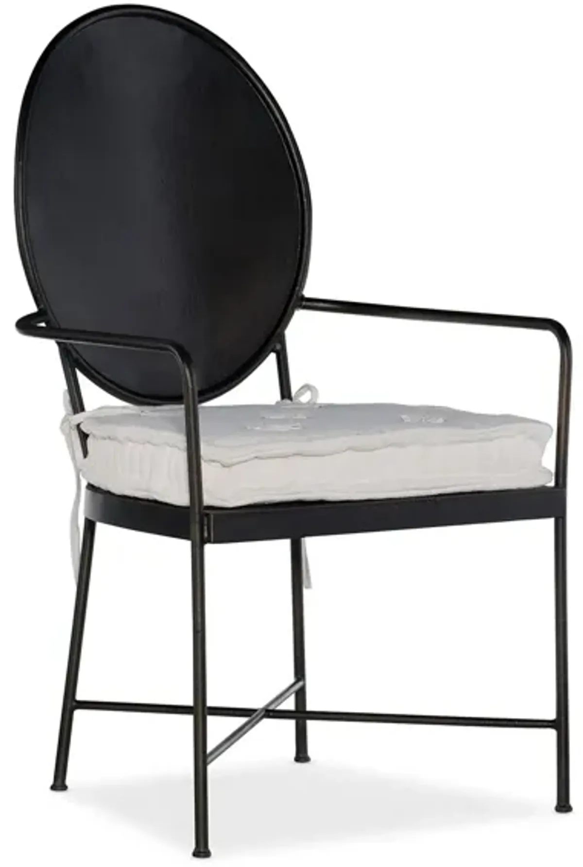 Ciao Bella Metal Arm Chair - Set of 2 in Black by Hooker Furniture