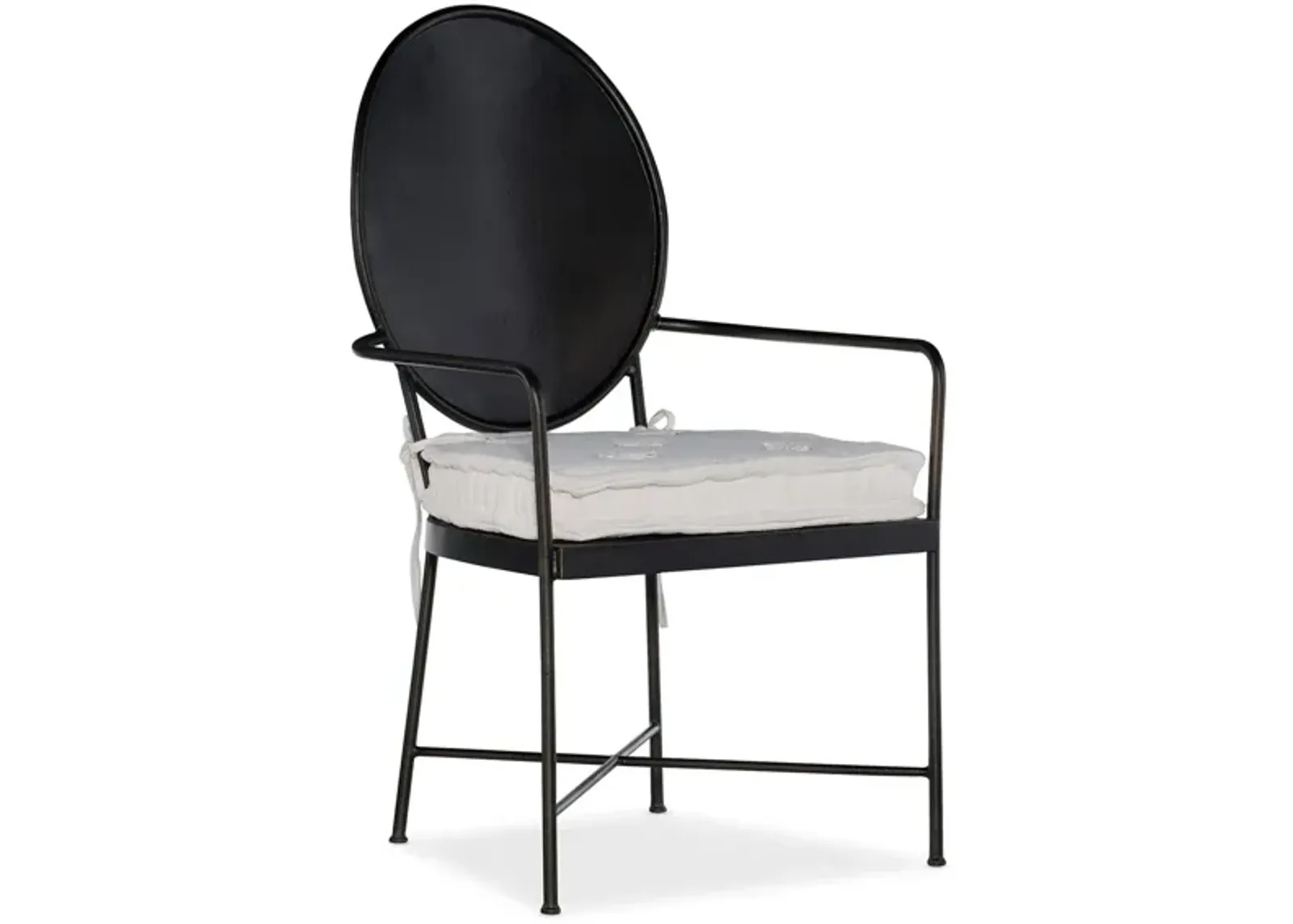 Ciao Bella Metal Arm Chair - Set of 2 in Black by Hooker Furniture