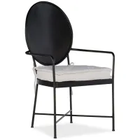 Ciao Bella Metal Arm Chair - Set of 2 in Black by Hooker Furniture