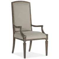 Woodlands Arched Upholstered Arm Chair - Set of 2 in Brown by Hooker Furniture