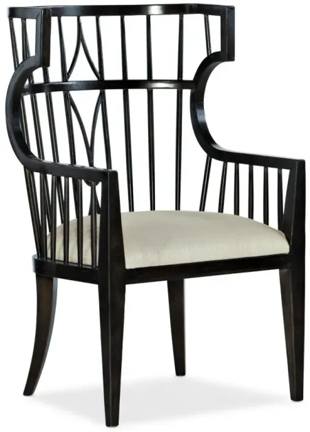 Sanctuary Couture Host Chair in Noir by Hooker Furniture