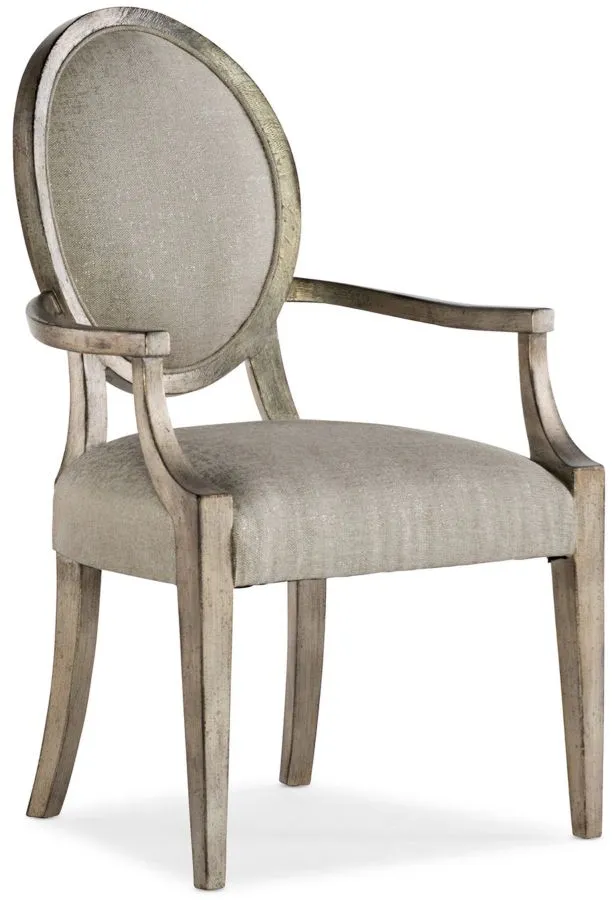Sanctuary Romantique Oval Arm Chair - Set of 2 in Jewel by Hooker Furniture