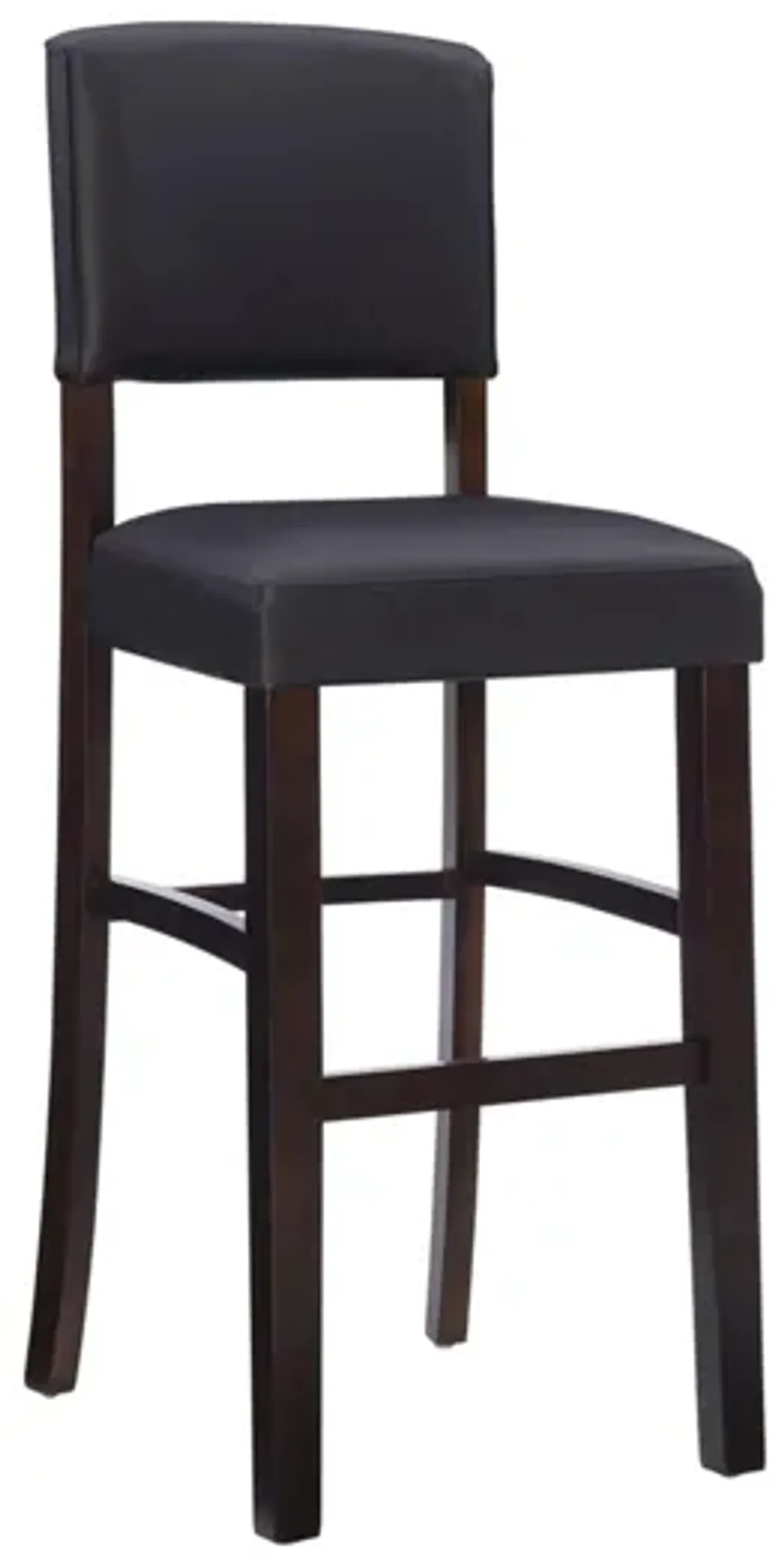 Monaco Bar Stool in Black by Linon Home Decor