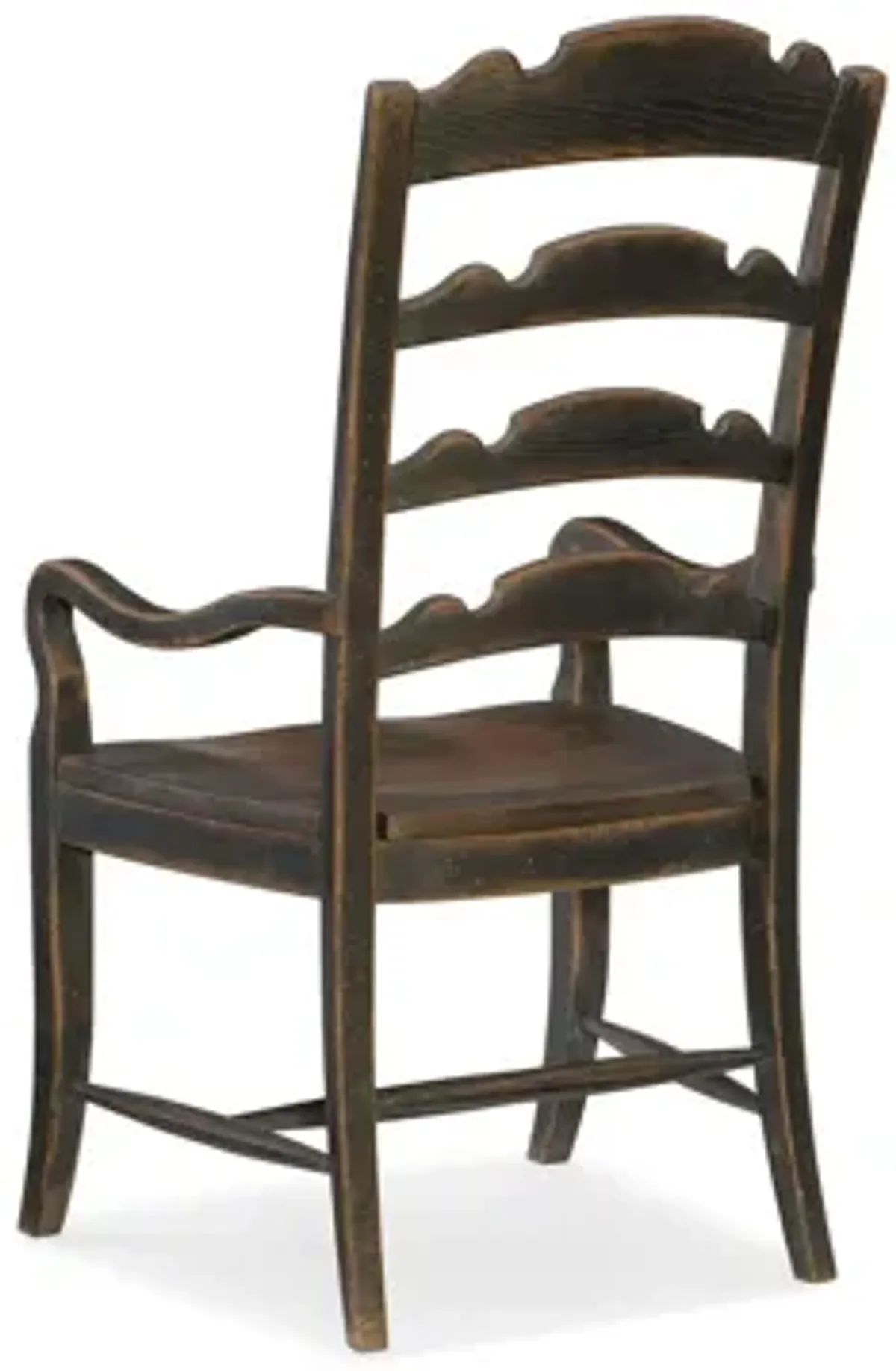 Hill Country Twin Sisters Ladderback Arm Chair - Set of 2