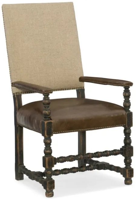 Hill Country Comfort Upholstered Arm Chair - Set of 2 in Brown by Hooker Furniture
