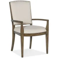 Surfrider Carved Back Arm Chair - Set of 2 in Cliffside by Hooker Furniture