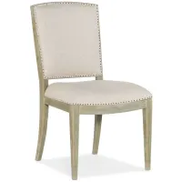 Surfrider Carved Back Side Chair - Set of 2 in Driftwood by Hooker Furniture