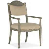Alfresco Aperto Rush Arm Chair - Set of 2 in Oyster by Hooker Furniture