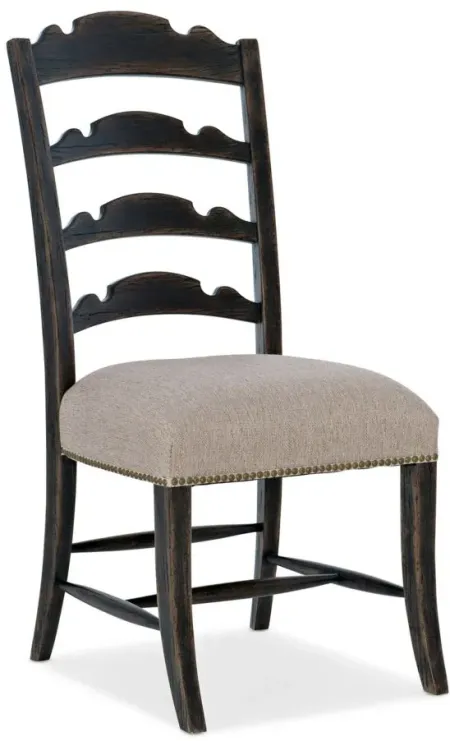 La Grange Twin Sisters Ladderback Side Chair - Set of 2 in Antique Varnish by Hooker Furniture