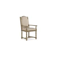 La Grange Kruschel Square Back Arm Chair - Set of 2 in Barn Wood by Hooker Furniture