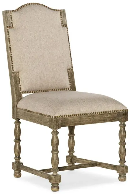 La Grange Kruschel Square Back Side Chair - Set of 2 in Barn Wood by Hooker Furniture