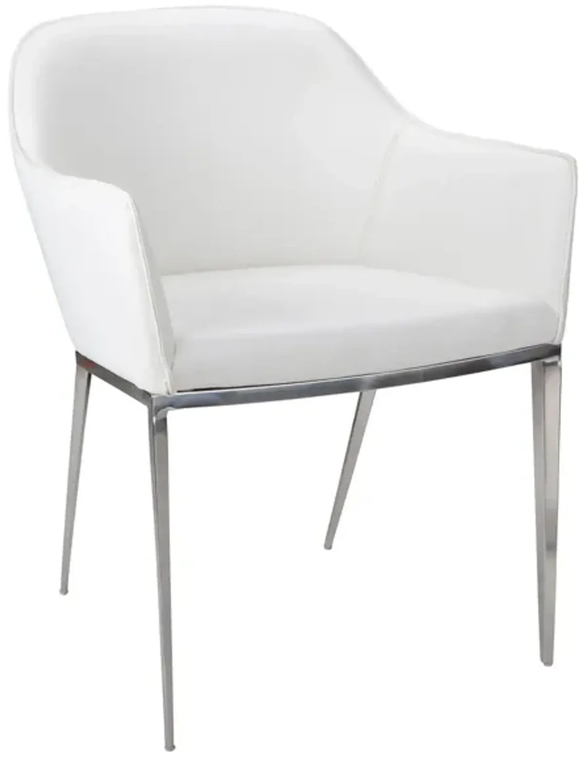 Stanis Dining Armchair in WHITE by Sunpan