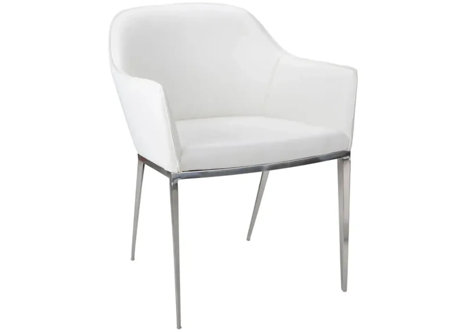 Stanis Dining Armchair in WHITE by Sunpan