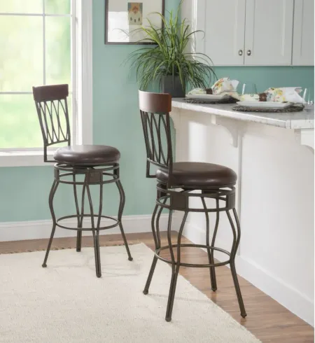 Four Bar Stool in Brown by Linon Home Decor