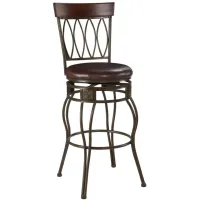 Four Bar Stool in Brown by Linon Home Decor