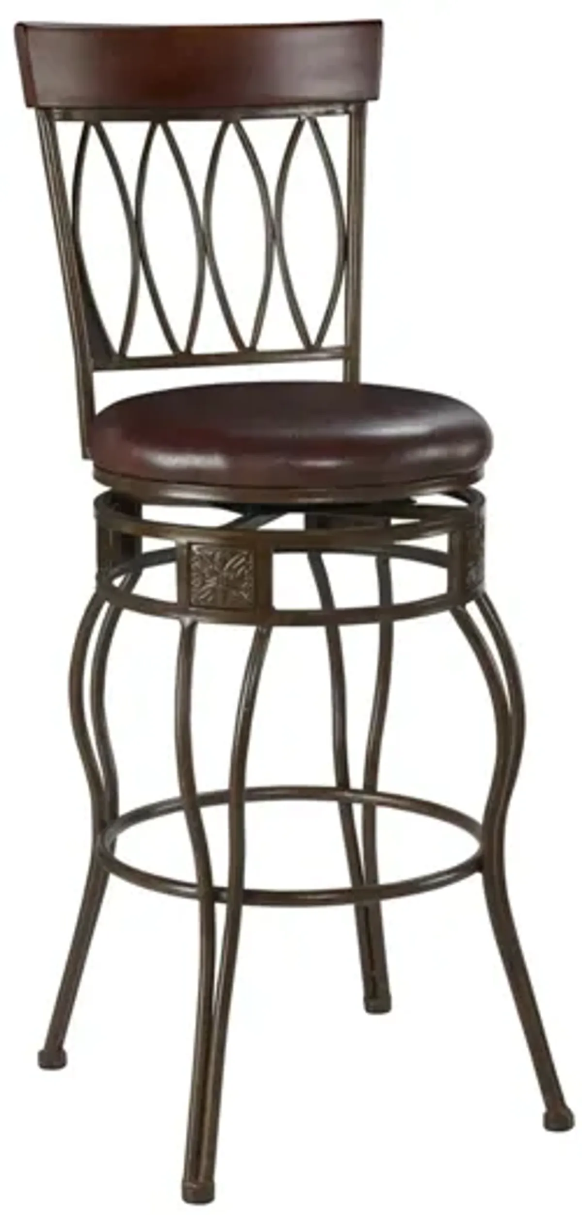 Four Bar Stool in Brown by Linon Home Decor