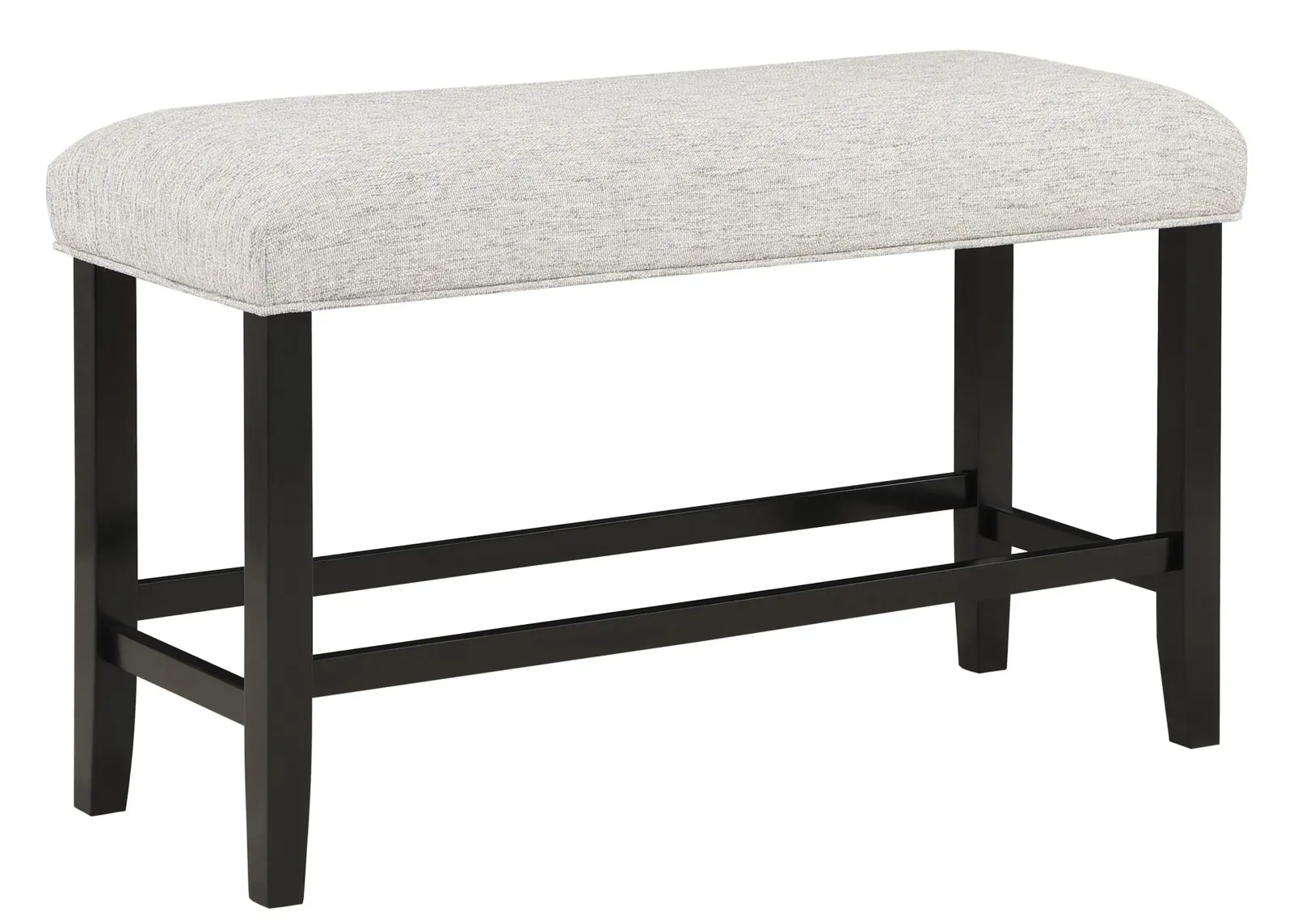 Dary Counter Height Bench in Toasted Brown /Black by Crown Mark