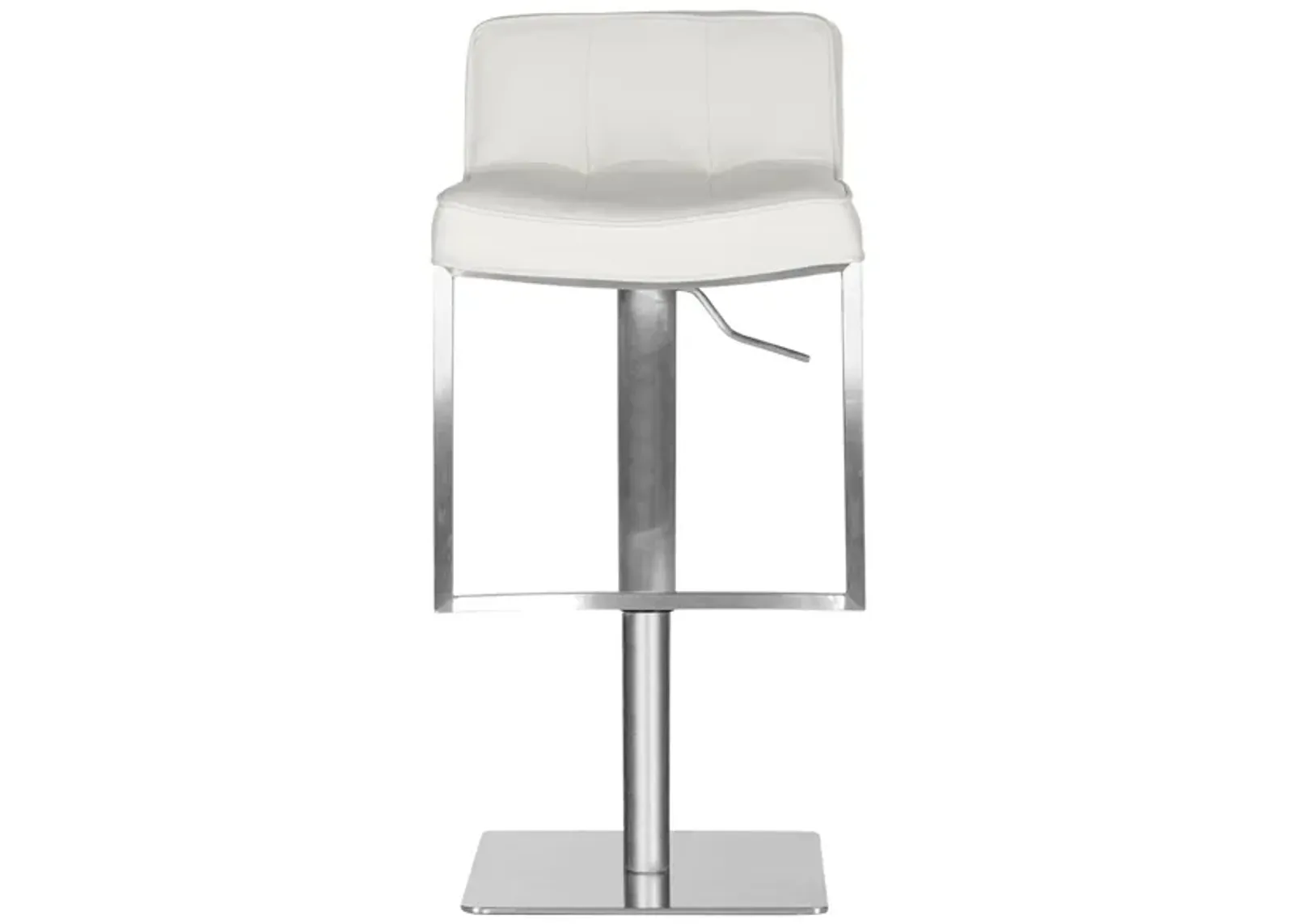 Ciera Swivel Bar Stool in White by Safavieh