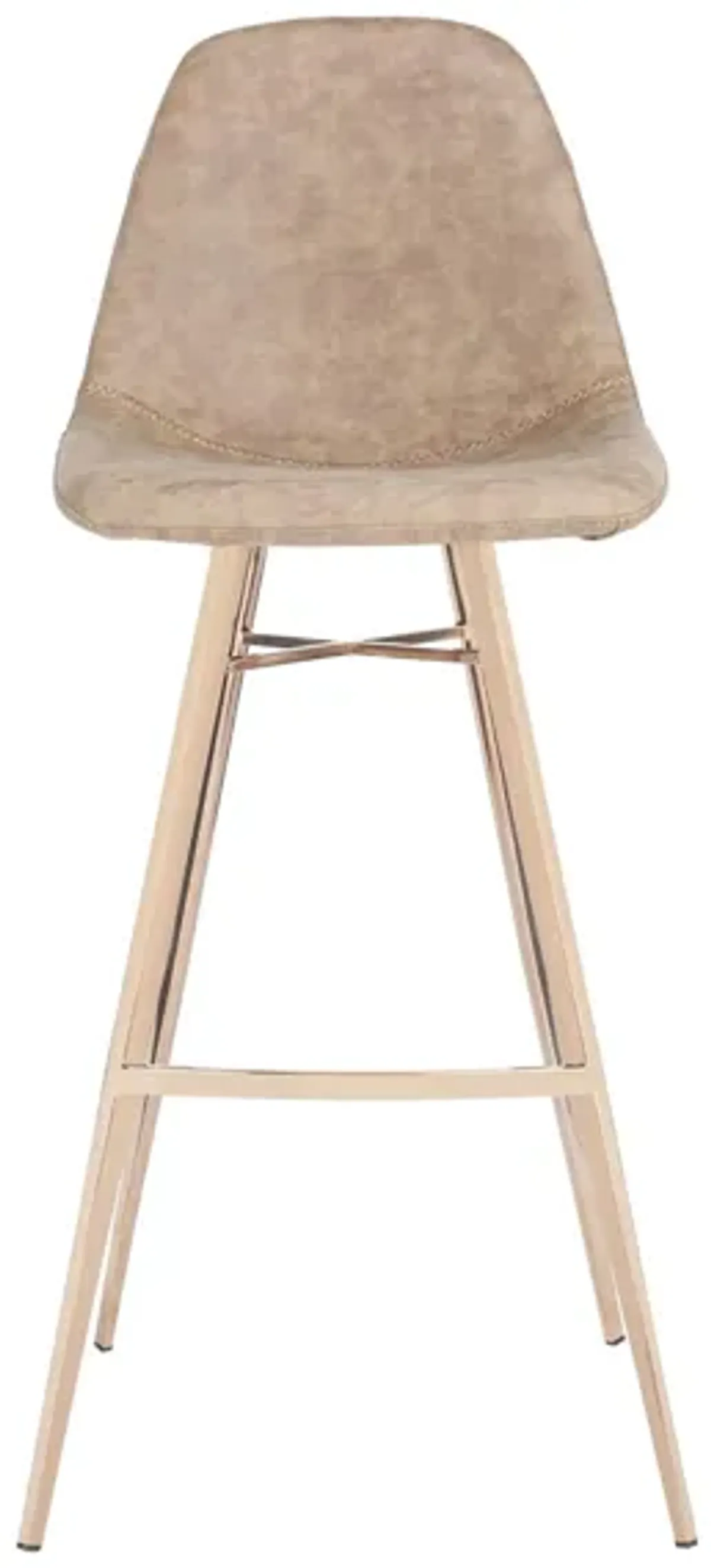 Alaia Bar Stool in Brown by Safavieh