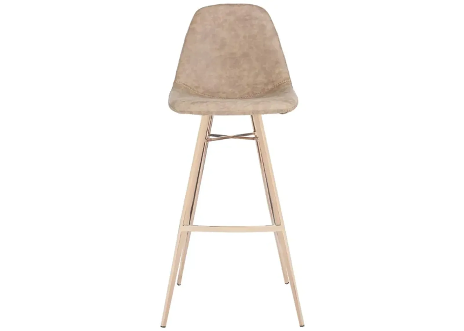 Alaia Bar Stool in Brown by Safavieh