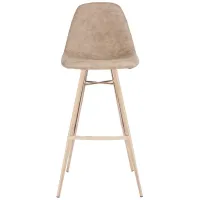 Alaia Bar Stool in Brown by Safavieh