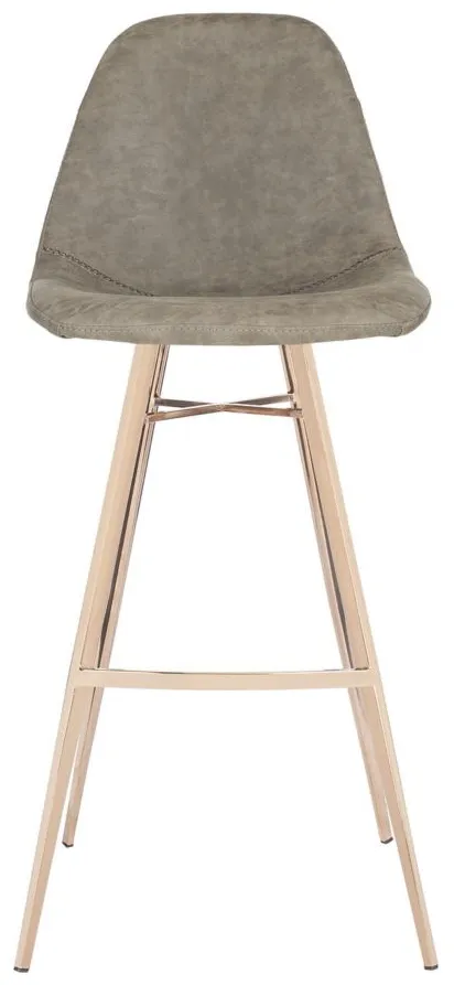 Alaia Bar Stool in Taupe by Safavieh