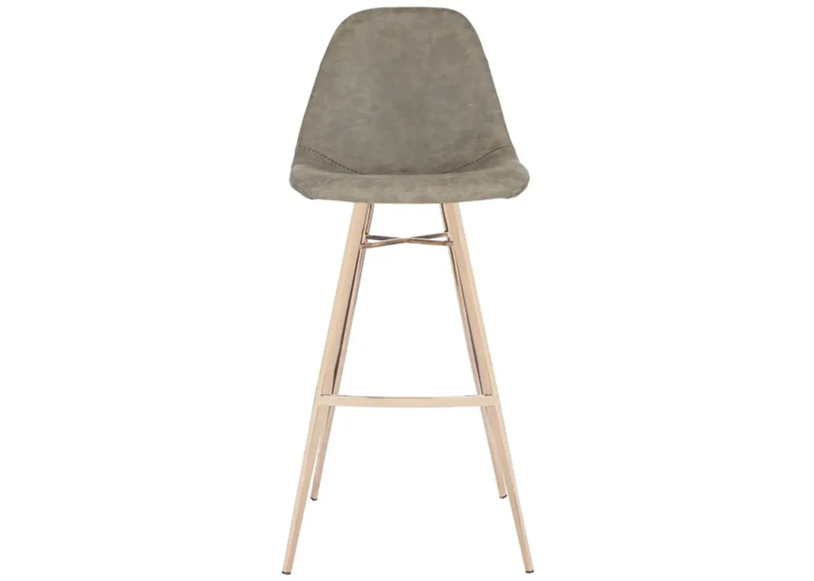 Alaia Bar Stool in Taupe by Safavieh