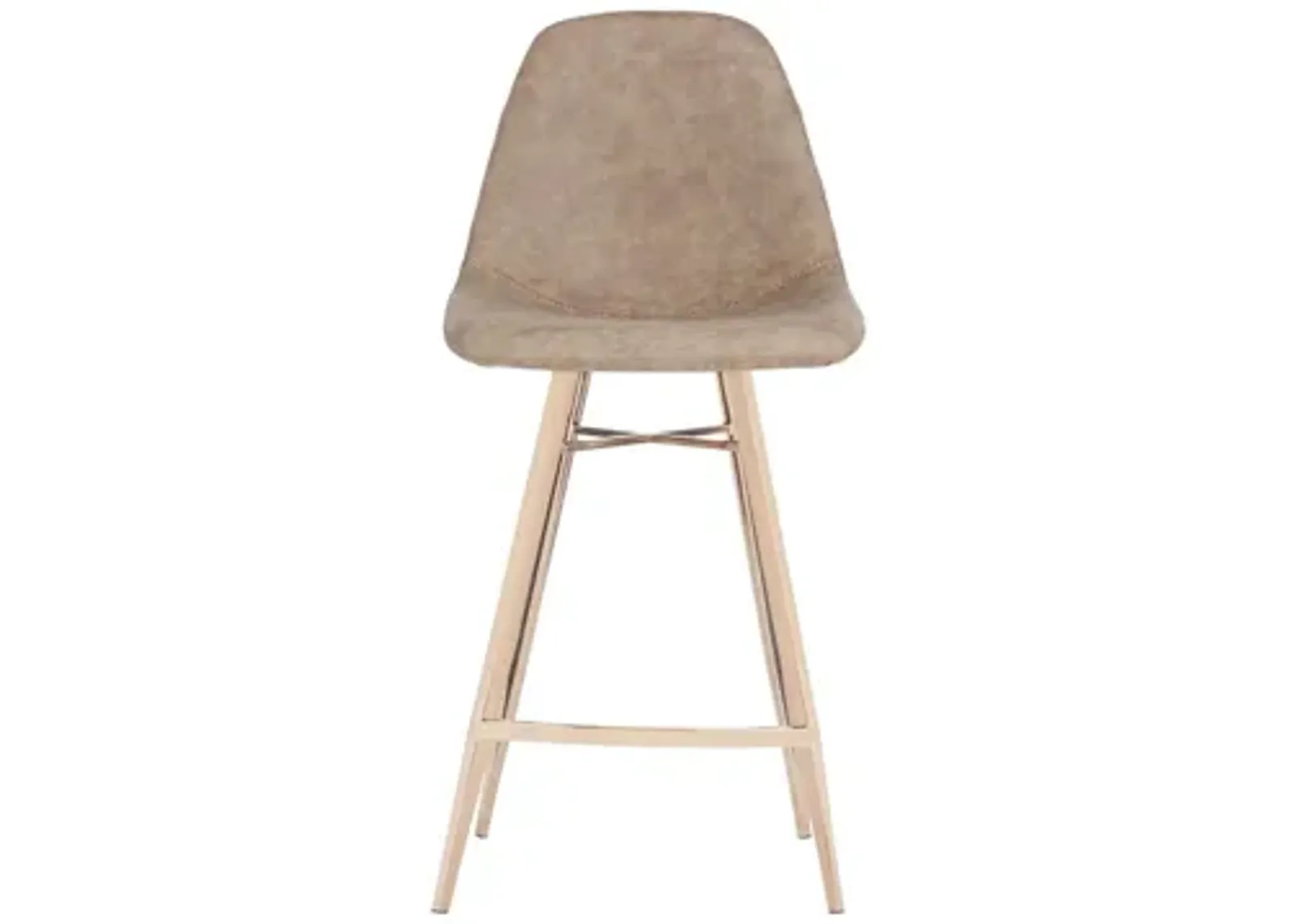 Breeda Counter Stool in Brown by Safavieh