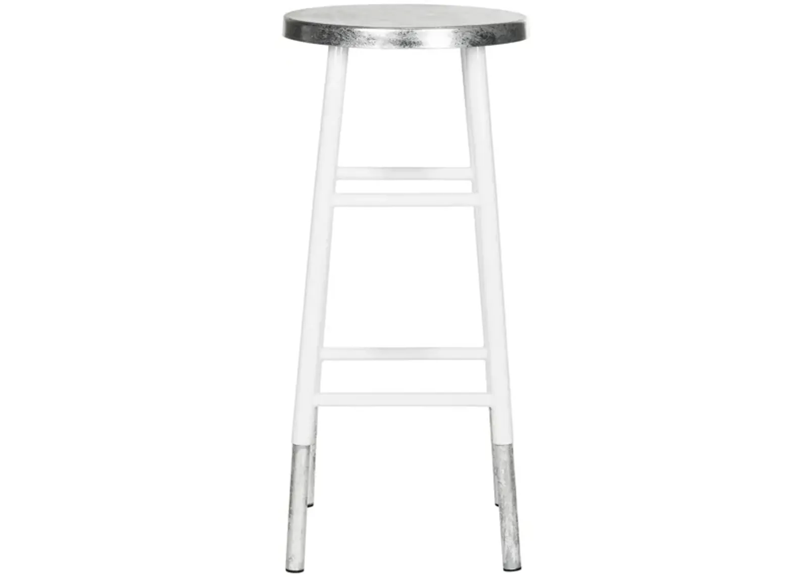 Benita Bar Stool in White by Safavieh