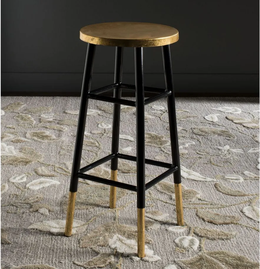 Holly Bar Stool in Black by Safavieh