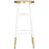 Holly Bar Stool in White by Safavieh