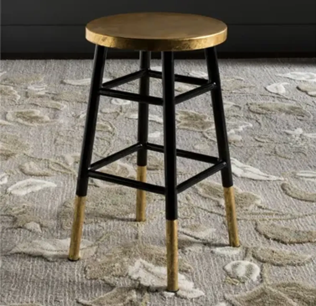 Ryker Counter Stool in Black by Safavieh