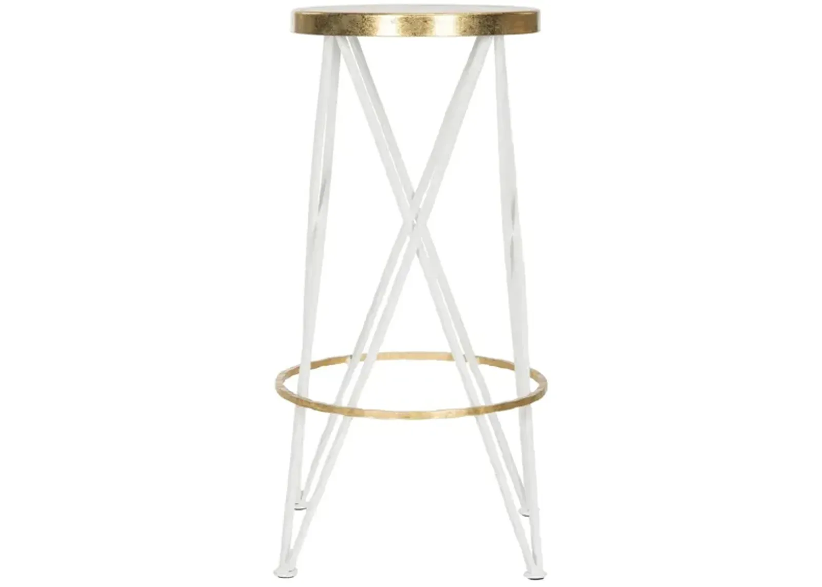 Jace Bar Stool in White by Safavieh