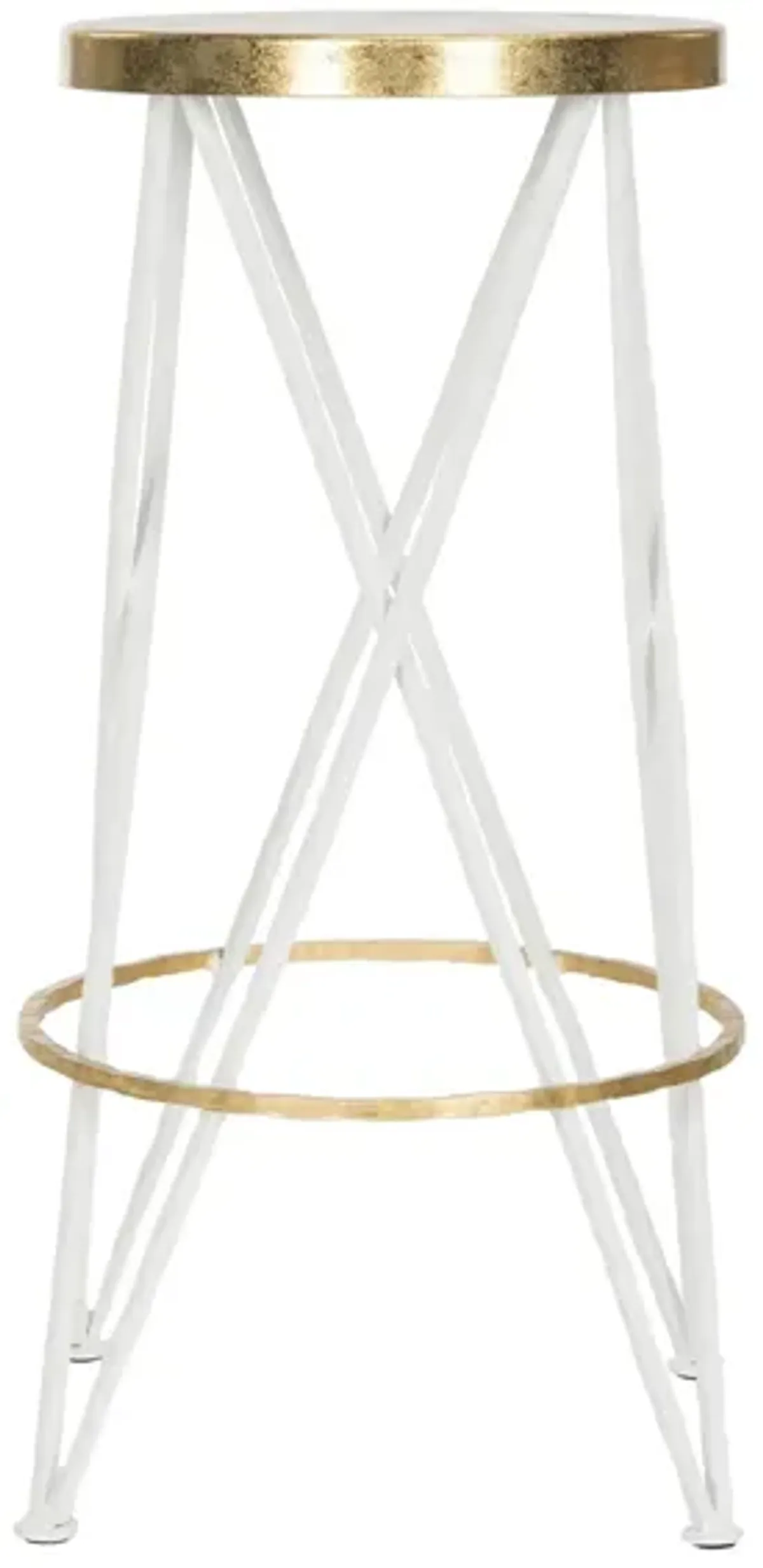 Jace Bar Stool in White by Safavieh