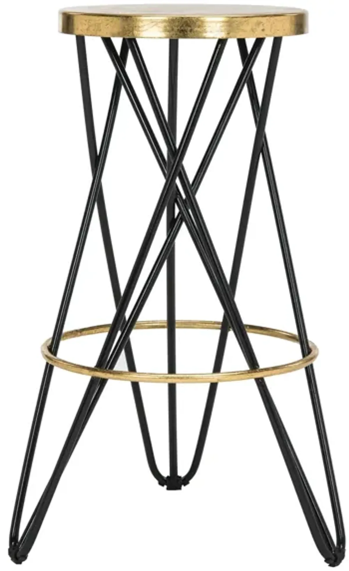 Collin Bar Stool in Black by Safavieh