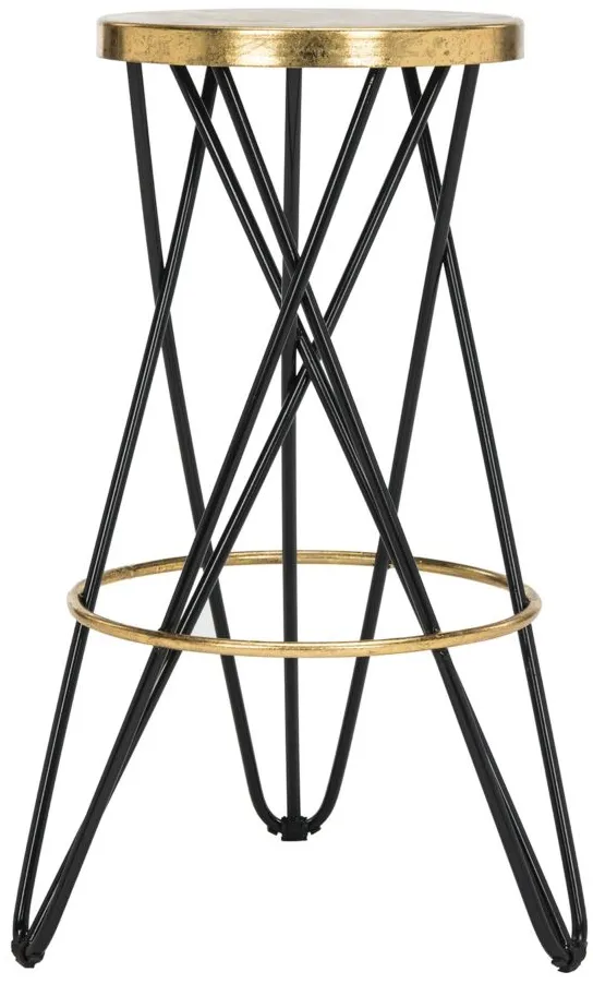 Collin Bar Stool in Black by Safavieh