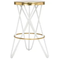 Collin Counter Stool in White by Safavieh