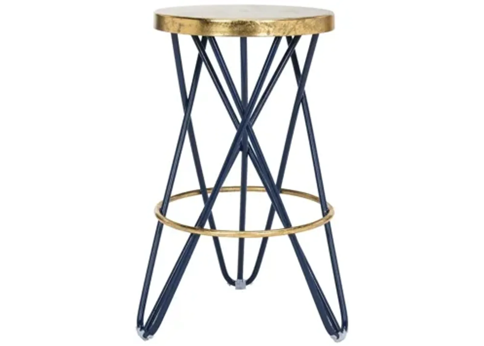 Collin Counter Stool in Navy by Safavieh