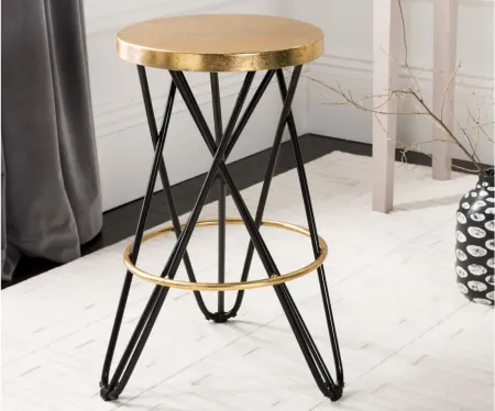 Collin Counter Stool in Black by Safavieh