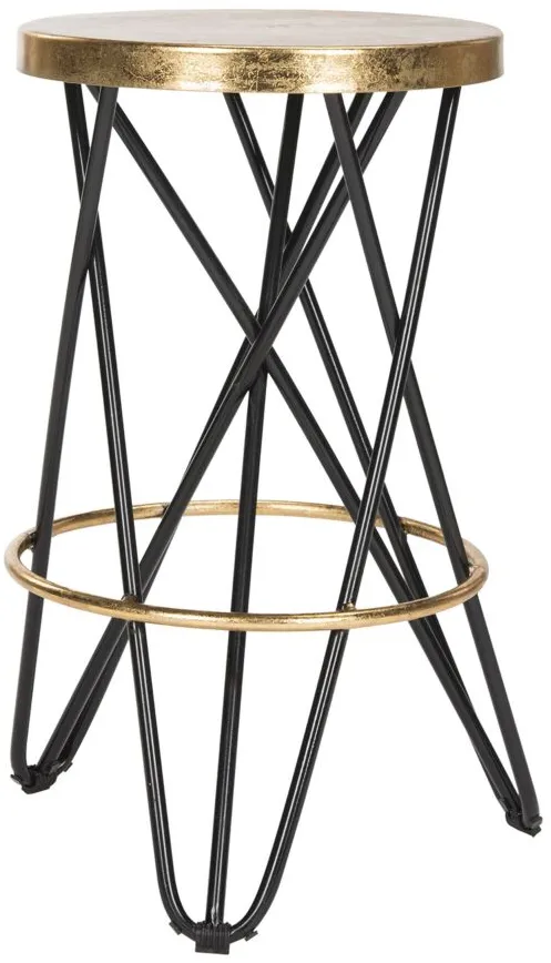 Collin Counter Stool in Black by Safavieh