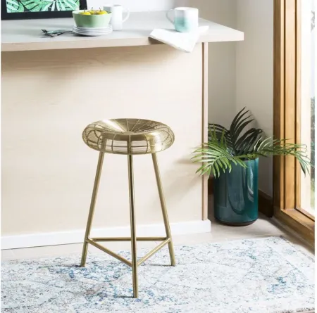 Bahari Counter Stool in Gold by Safavieh